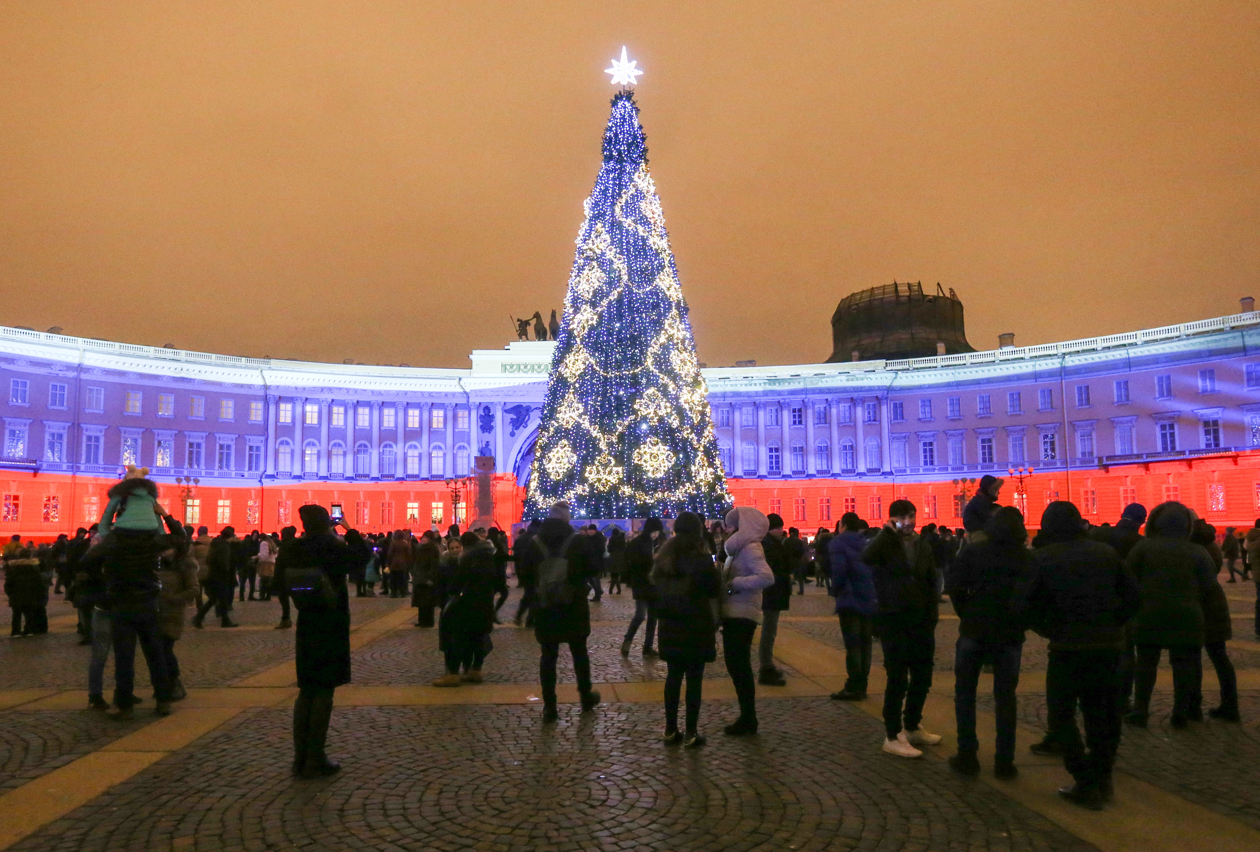 Московская площадь санкт петербург новогодняя